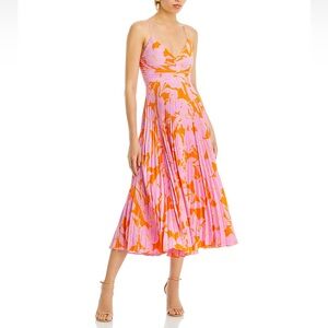 NWT Astr the label blythe pink and orange dress size xs